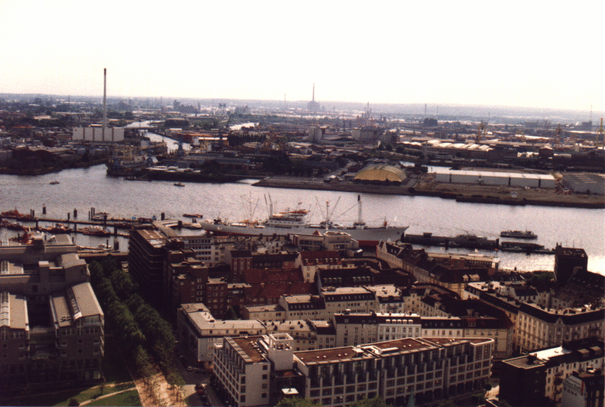 Blick auf Hafen