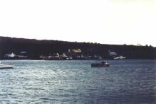 Blick auf den Hafen von Unionhall